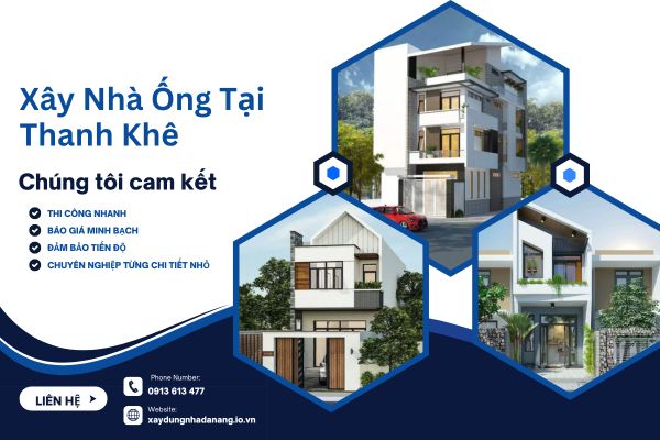 Xây Nhà Ống Tại Thanh Khê – Giải Pháp Tối Ưu Không Gian Cho Nhà Phố