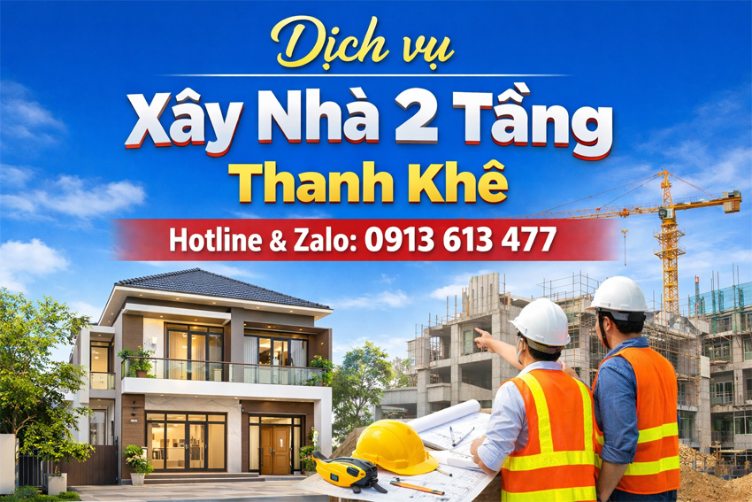 Xây Nhà 2 Tầng Thanh Khê – Giải Pháp Tiết Kiệm Chi Phí, Tối Ưu Công Năng